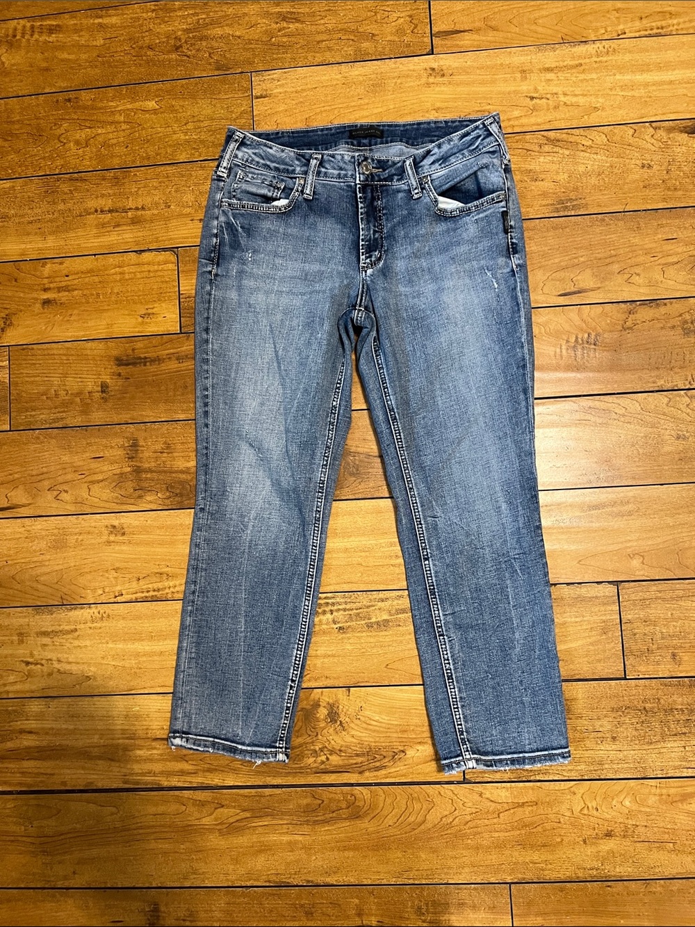 Silver Britt Capri Jeans